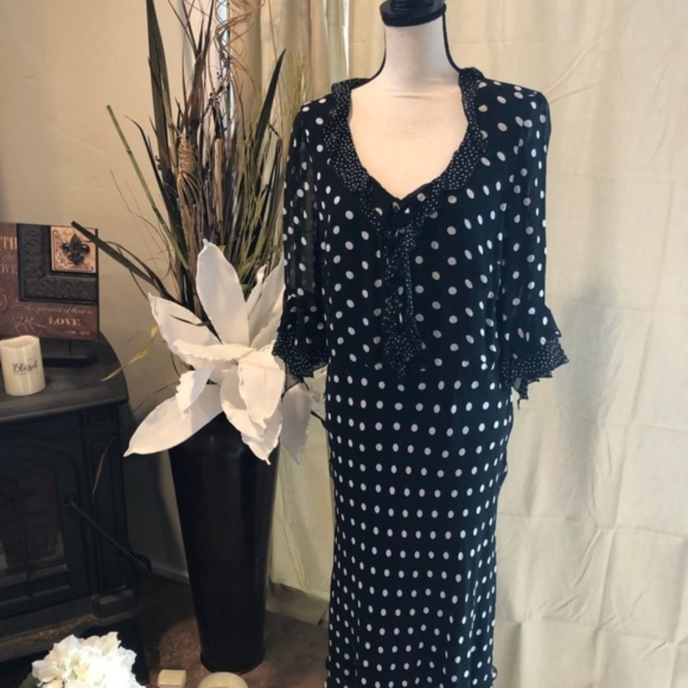 NEW PORT NEWS polka dot dress.
